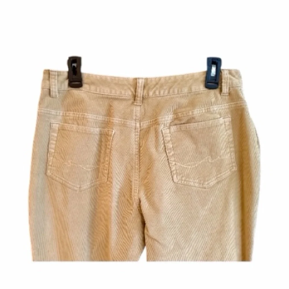 ST. JOHN’S BAY, WOMENS, STRETCH, BOOTCUT JEANS. CAMEL CORDUROY, SIZE 10